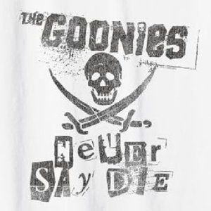 NEW! Women's XXL The Goonies Tank Top "Never Say Die" Tee Truffle Shuffle Data